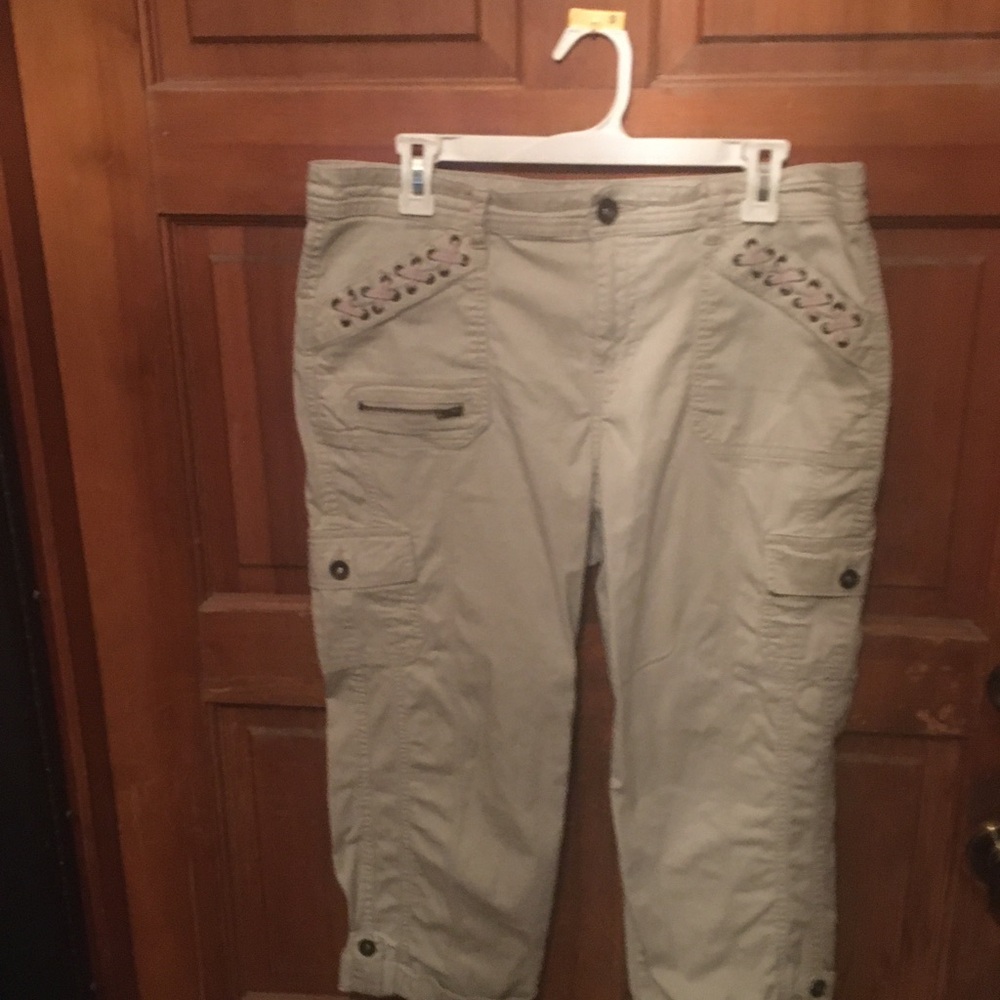 Embroidered Cargo Pants